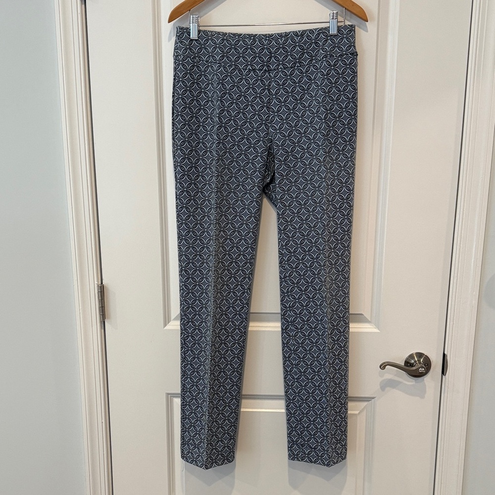 Insight Black and Blue Geometric Pants